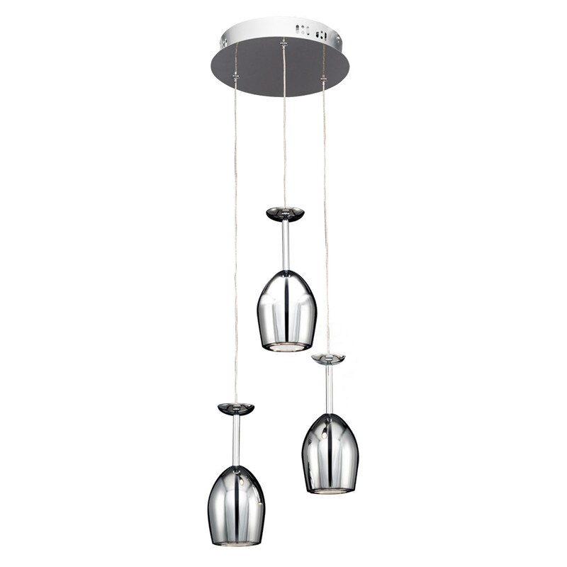 Lustra Merlot crom 3x5W LED, metal
